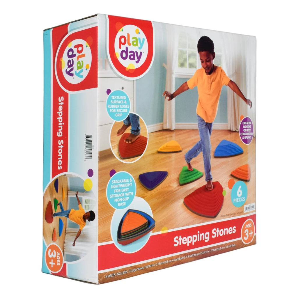 Non-Slip Stepping Stones, 6-Piece Balance Set for Children Ages 3+
