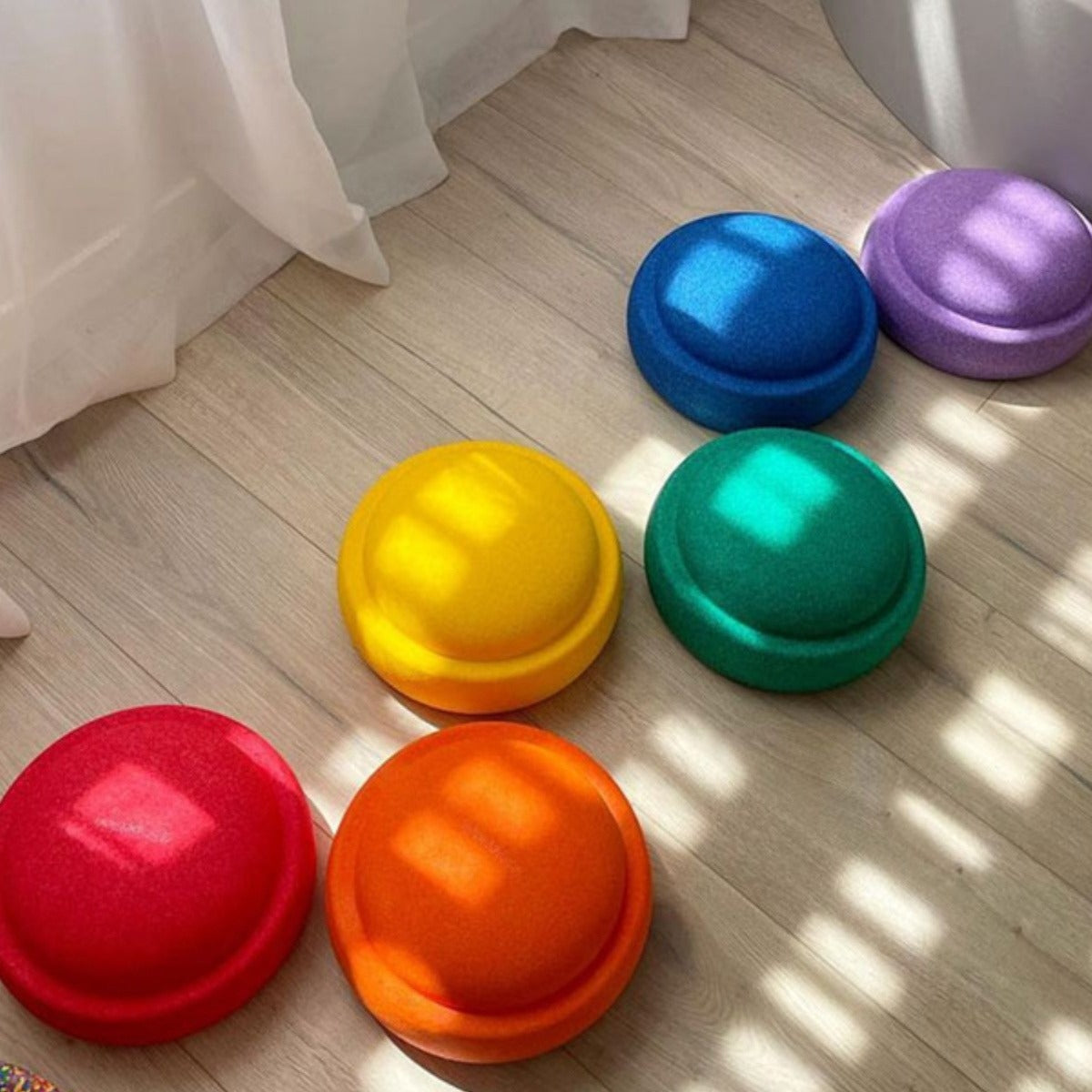 Rainbow River Crossing Stone Children'S Balance Training Puzzle Toy
