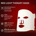 NIR & Red Light Therapy Mask for Face, Rechargeable LED Face Mask Light Therapy