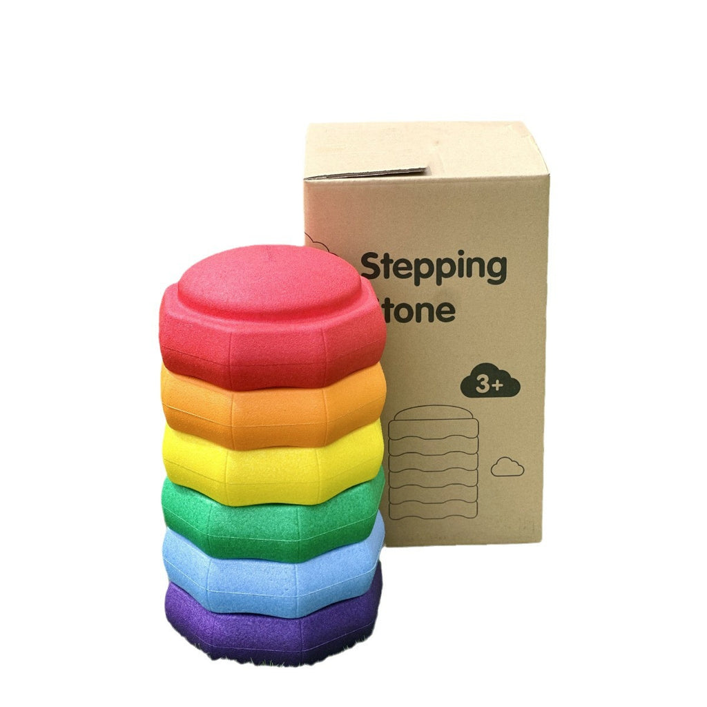 Rainbow River Crossing Stone Children'S Balance Training Puzzle Toy