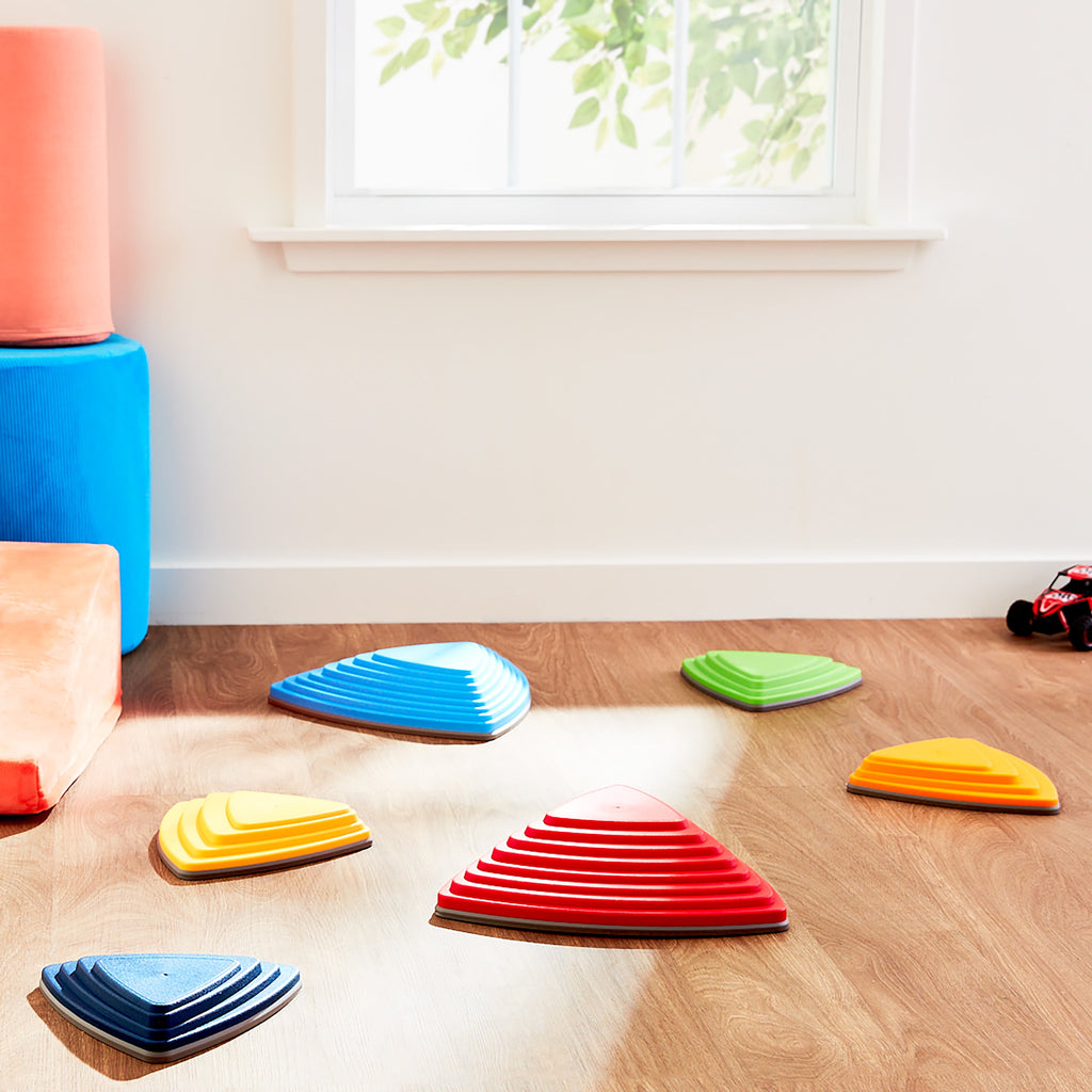 Non-Slip Stepping Stones, 6-Piece Balance Set for Children Ages 3+